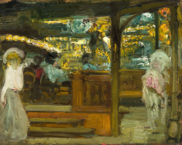 Moulin Rouge, Exit to the Box Seats (Moulin Rouge, salida a los palcos), c. 1902, by Hermenegildo Anglada-Camarasa (1871-1959)